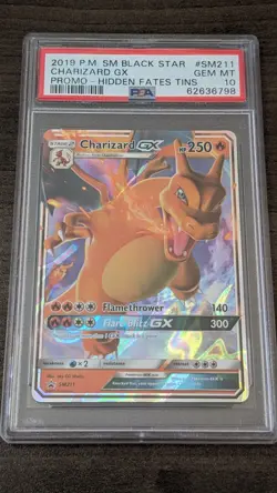 CHARIZARD GX 2019 Pokemon #SM211 PSA 10 GEM-MINT Hidden Fates PROMO FULL ART! - Image 1