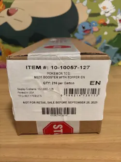 Pokemon ME01 Mega Evolutions Enhanced Booster Box Factory Sealed Case (6 Boxes) - Image 1