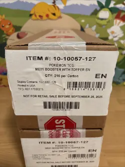 Pokemon ME01 Mega Evolutions Enhanced Booster Box Factory Sealed Case (6 Boxes) - Image 2