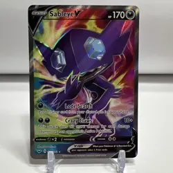 Pokemon TCG Sword Shield Base Set Sableye V Full Art 194/202 NM One Owner - Image 1