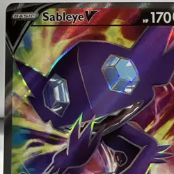 Pokemon TCG Sword Shield Base Set Sableye V Full Art 194/202 NM One Owner - Image 2