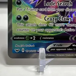 Pokemon TCG Sword Shield Base Set Sableye V Full Art 194/202 NM One Owner - Image 4