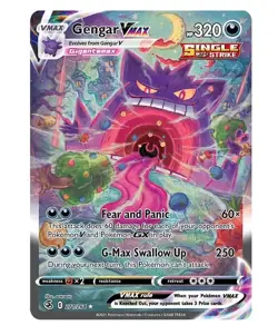 POKEMON FUSION STRIKE #271/264 GENGAR VMAX HOLO SECRET ALT ART ENGLISH - Image 1
