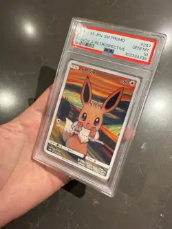 Pokemon Eevee Scream Munch Retrospective JPN Full Art Promo 287/SM-P PSA 10 - Image 5