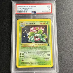 PSA 5 Venusaur 13 Holo Black Star Promo Pokemon - Image 1