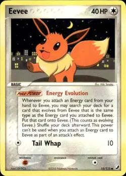 Pokemon Eevee Unseen Forces 55/115 Light Play LP+ or Better - Image 1