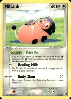 Pokemon Miltank Unseen Forces 42/115 Light Play LP+ or Better - Image 1