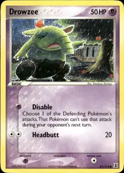 Pokemon Drowzee Delta Species 67/113 Light Play LP+ or Better - Image 1
