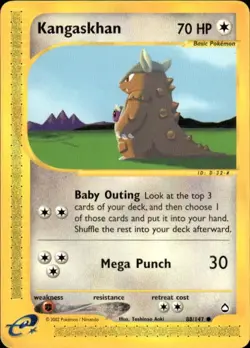 Pokemon Kangaskhan Aquapolis 088/147 Light Play LP+ or Better - Image 1