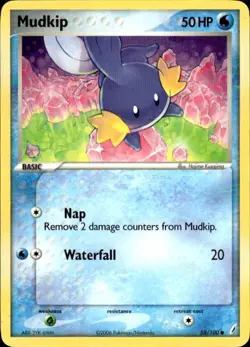 Pokemon Mudkip Crystal Guardians 58/100 Light Play LP+ or Better - Image 1
