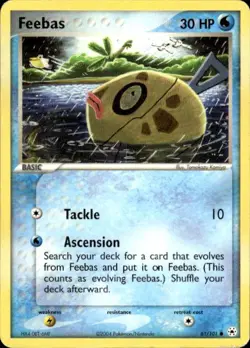 Pokemon Feebas Hidden Legends 61/101 Light Play LP+ or Better - Image 1