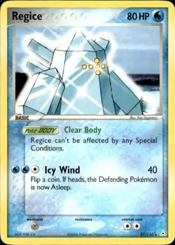 Pokemon Regice Holon Phantoms 27/110 Light Play LP+ or Better - Image 1