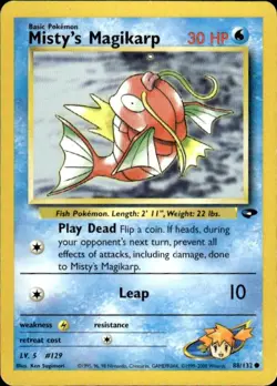 Pokemon Misty's Magikarp Gym Challenge 088/132 Light Play LP+ or Better - Image 1