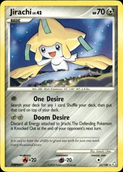 Pokemon Jirachi Legends Awakened 31/146 Light Play LP+ or Better - Image 1