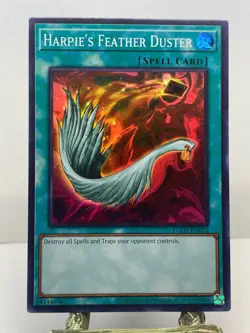HARPIE'S FEATHER DUSTER EGO1-EN022 EGYPTIAN GOD DECK: OBELISK YU-GI-OH HOLO - Image 1