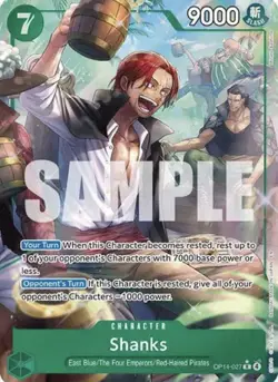 One Piece English - Shanks (Alternate Art) - OP14-027 - R- NM - Image 1