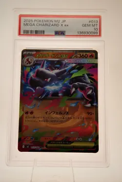 Mega Charizard X ex RR 013/080 M2 Inferno X 2025 JP Pokemon Card PSA 10 GEM MINT - Image 1