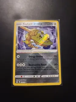 Pokemon TCG Radiant Steelix Card 124/196 Sword & Shield Lost Origin - Image 1