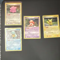 Pokemon EX Delta Species Ditto Pikachu Mr. Mime Squirtle Lot 4 Cards - Image 1