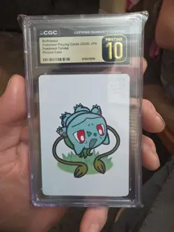 2025 POKEMON PLAYING CARDS JPN BULBASAUR CGC 10 PRISTINE Taruka - Image 1