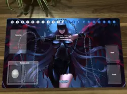 2021 DTCG Playmat Anime Digimon Ladydevimon Trading Card Game Mat Pad & Free Bag - Image 1
