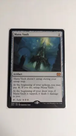 Mtg Magic the Gathering Mana Vault #308 Double Masters 2022 NM - Image 2
