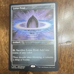 Magic: The Gathering Lotus Petal Foil Promo Artifact Unique Promos 2023 Card - Image 1