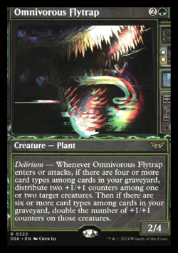 Omnivorous Flytrap (showcase) Duskmourn Mythic Relics - Image 1