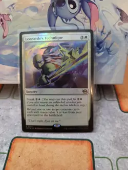 1 x Leonardo's Technique - Foil - Teenage Mutant Ninja Turtles - NM-Mint - MTG - Image 1