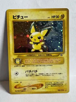 Pokemon Pichu TCG Neo Genesis No.172 Rare Japanese Holo Card - Image 1