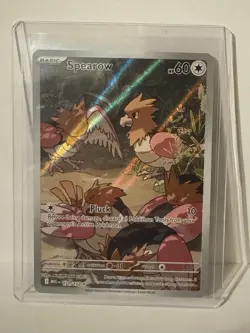 Pokemon: Spearow Illustration Rare IR Full Art Holo 151/132 Mega Evolution - Image 1