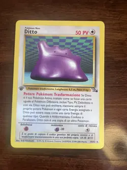 POKEMON DITTO 18/62 FOSSIL PRIMA EDIZIONE NO HOLO - Image 1