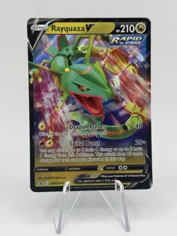 Rayquaza V SWSH147 Sword & Shield Black Star Promo Pokemon TCG NM Holo - Image 1