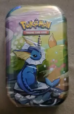 Pokemon TCG: Prismatic Evolutions Mini Tin - Vaporeon Art - Sealed NEW - Image 1