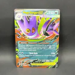 Pokemon Mega Gengar EX 056/094 NM Double Rare Phantasmal Flames Crimp Error - Image 1
