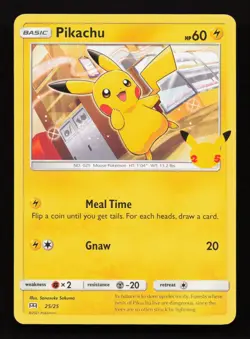Pikachu 25/25 2021 McDonald's Collection 25th Anniversary Pokemon TCG - Image 1