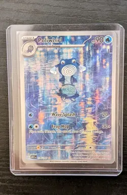 Pokemon TCG Poliwhirl 176/165 Scarlet Violet 151 Illustration Rare English - Image 1
