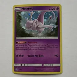 Pokemon Mewtwo SM Promos SM77 Promo Holo English Basic 2017 120HP - Image 1