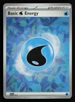 Basic Water Energy Cracked Ice Holo 011 Pokemon: Scarlet & Violet Energies NM - Image 1