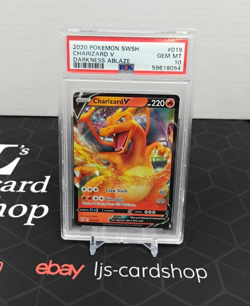 Pokemon Charizard V Darkness Ablaze Holo Ultra Rare #019 PSA 10 Gem MT T1 - Image 1