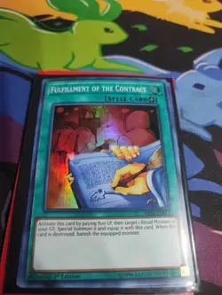 Yu-Gi-Oh! Fulfillment of the Contract HISU-EN052 Super Rare 1st Edition NM b2/ - Image 1