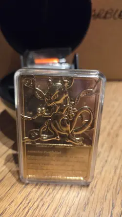 1999 Pokemon Special Edition 23 Karat Gold-Plated Trading Card #150 Mewtwo - Image 4