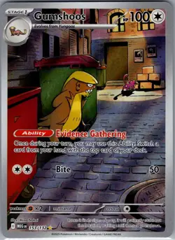 Gumshoos 153/132 ME01: Mega Evolution - Pokemon Card - NM - Image 1