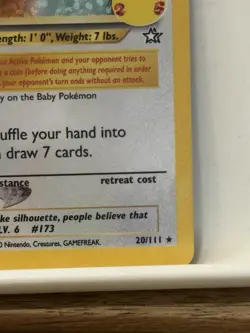 TCG Card 20/111 Cleffa Holo Pokemon Celebrations Classic Collection NM - Image 4