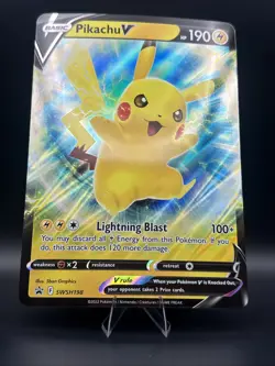 Pikachu V SWSH198 Jumbo Cards Holo - Image 1