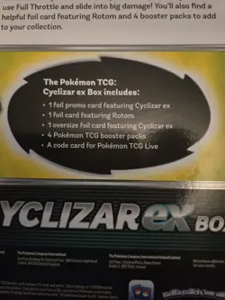 Pokemon Cyclizar ex Box Promo Cards Oversized Card Booster Packs Rotom 2023 - Image 3