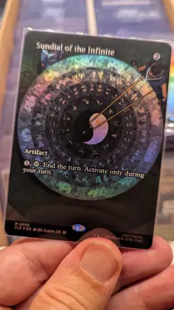 1x Sundial Of The Infinite Borderless FOIL NM - Magic MTG TLA TLE Avatar x1 - Image 1