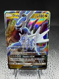 Pokemon Card TCG Dialga GX 100/156 Holo Ultra Rare Card SM Ultra Prism - Image 1