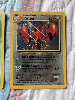 Scyther 17/32 2nd Base Set And Scizor 10/75 Neo Discovery Pokemon TCG - Image 5