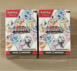 Pokemon TCG Prismatic Evolutions Booster Bundle Lot of 2 Factory Sealed - Image 1